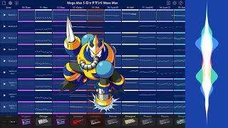 Mega Man 5 Wave Man Stage Music (Korg Gadget Remix) ロックマン5 ウェーブマン ステージBGM アレンジ 耳コピー