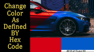 Change color of object as defined by hex code