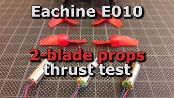 Eachine E010, Chaoli CL-615 and Upgraded Chaoli CL-615 motors 2 blade propeller thrust test