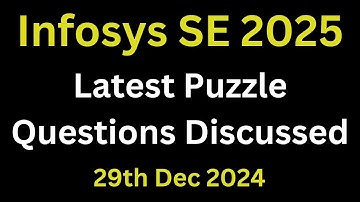 Infosys Puzzle Questions With Answers 2025 | Infosys Numerical Puzzle Questions | System Engineer