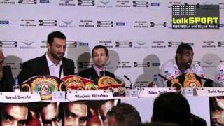 David Haye v Wladimir Klitschko: Best bits from press conference