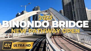 Binondo-Intramuros Bridge Full Walking Tour | New Pathway Open | 4K HDR | Manila, Philippines