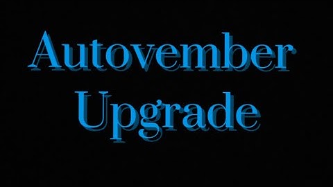 Autovember: upgrade | Stop Motion | #autovember2025 