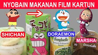 NYOBAIN MAKANAN FILM DORAEMON, SHINCAN, MARSHA, POPEYE, TOM JERRY, LITTLE KRISNA