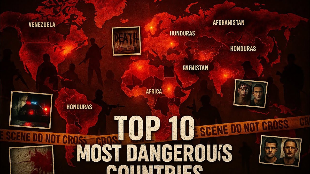 Top 10 Most Dangerous Countries | Shocking Global Crime Rankings