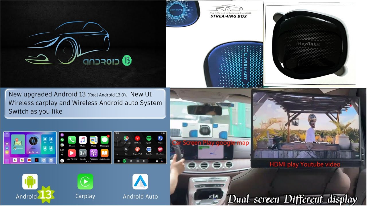 World premiere--CarPlay Ai Box CP-308 Android 11 system with HDMI