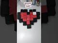 DIY Minecraft Heart ❤️ l Super easy paper craft ❤️#shorts