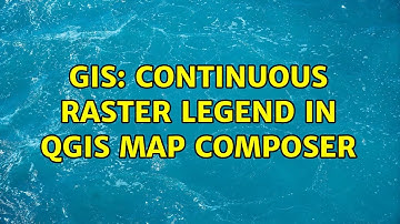GIS: Continuous raster legend in QGIS map composer