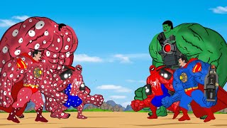 Rescue Team Baby Hulk, SpiderMan, SUPERMAN VS TEAM EYE HULK : Returning from the Dead SECRET - Funny