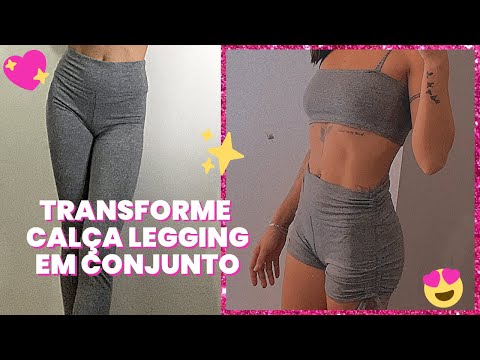 Transforme calça legging em conjunto para academia | Passo a Passo | DIY