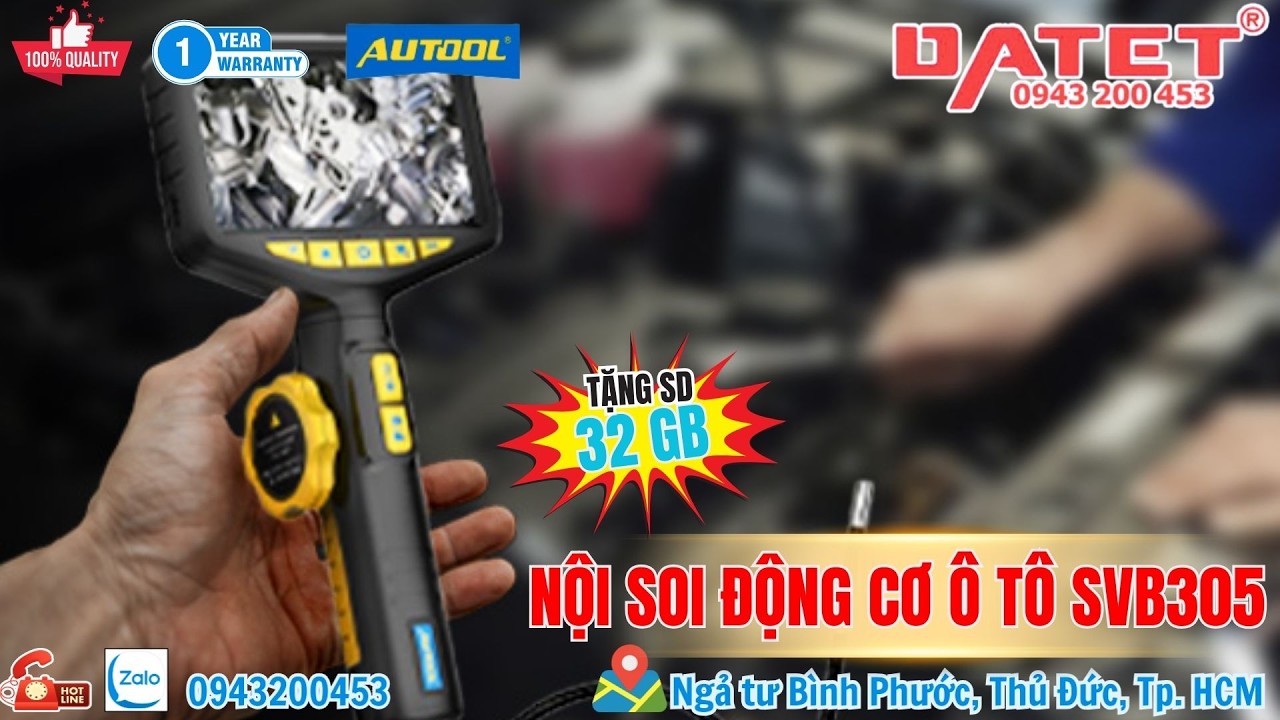 AUTOOL SVB305 – Camera Nội Soi Xi Lanh, Supap, Buồng Đốt Chính Xác