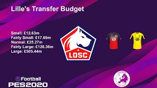 Efootball Pes 2020 - European Clubs Transfer Budget Pt 2