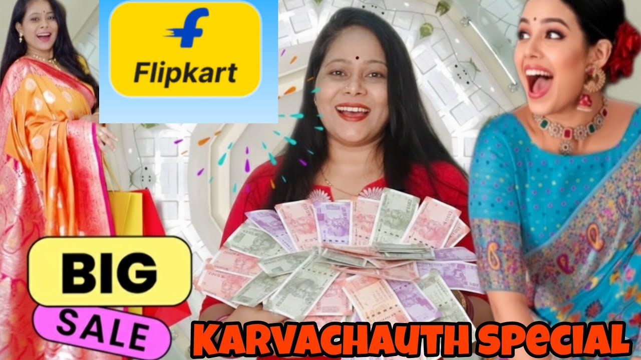 Flipkart Silk Saree Deal — Karvachauth Special, इतनी सस्ती कि abhi karid lo🔥🔥✨
