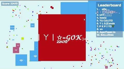 Agarpaper.io - Split running with Face and Watch OUT - Insane Moments - GetOverKill