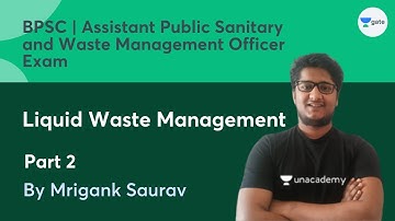 BPSC | Assistant Public Sanitary and Waste Management Officer Exam | Liquid Waste Management Part 2