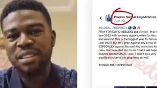 prophet Samuel King who prophesied the Death of Davido's son Ifeanyi speaks out
