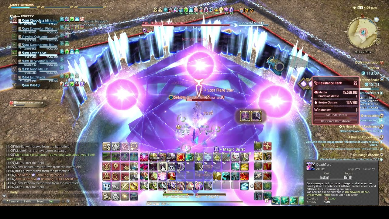 FFXIV - Zadnor - Head of the Snake duel clear - SMN