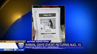 'Animal Days' event returns to Anderson 'Tractor Supply Co.' location this weekend