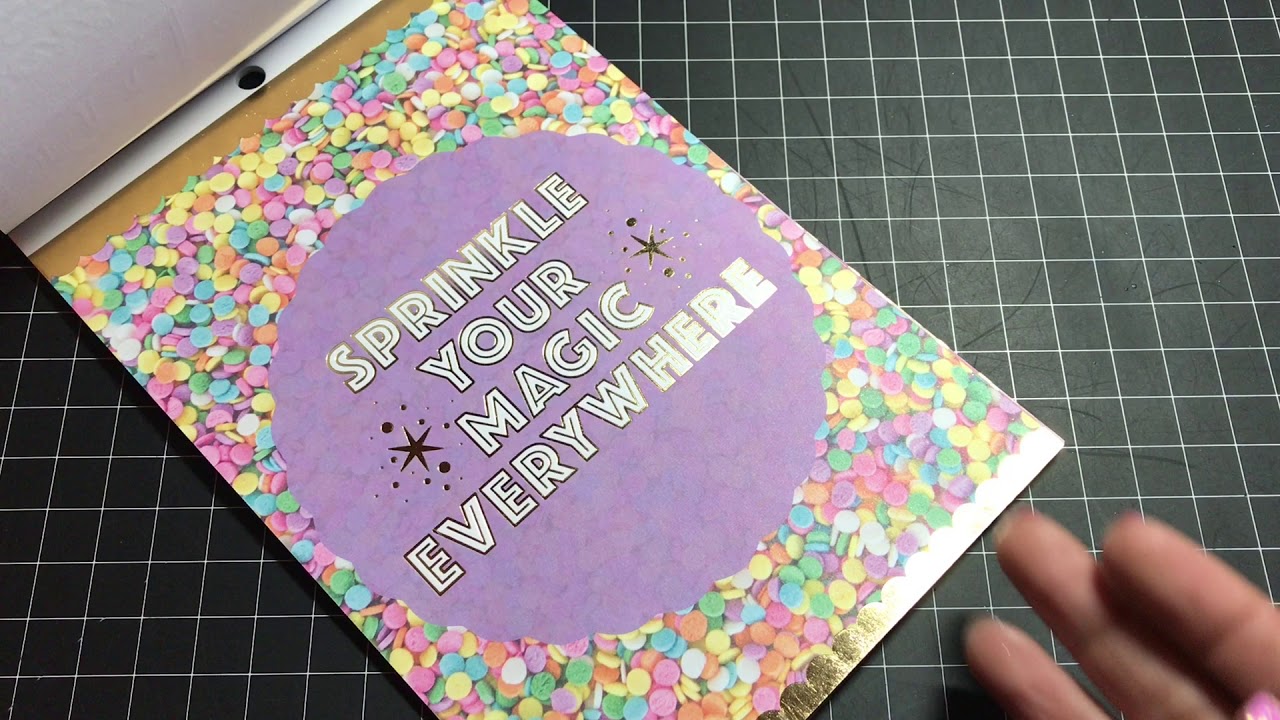Michael's New 6x9 Sparkle Pop Wow Paper Pad and CraftSmart Stickers