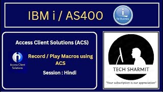 IBMi (AS400) - Macros in  ACS | access client solutions |  as400 tutorial  beginners  hindi | ibmi |