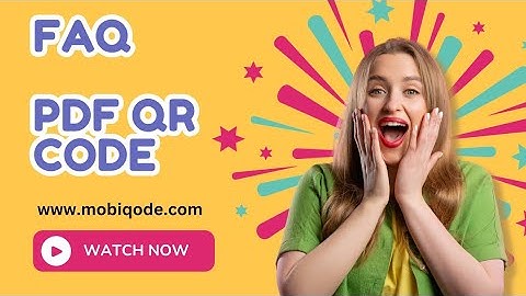 FAQs of a PDF QR code generator: mobiQode video