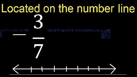 Located  -3/7 on the number line , locate negative fraction on the number line . represented