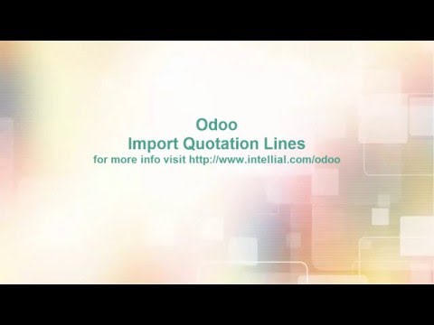 Import Quotation/PO lines from CSV file