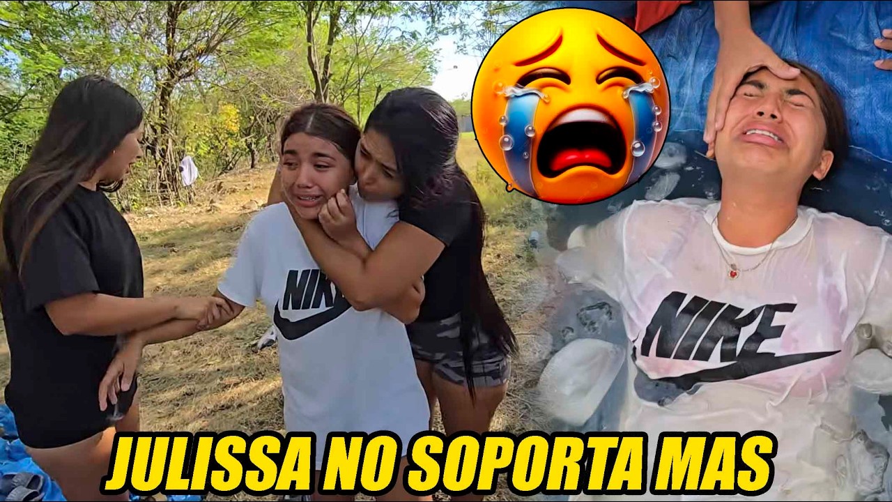 Llora de impotencia ante el frio.