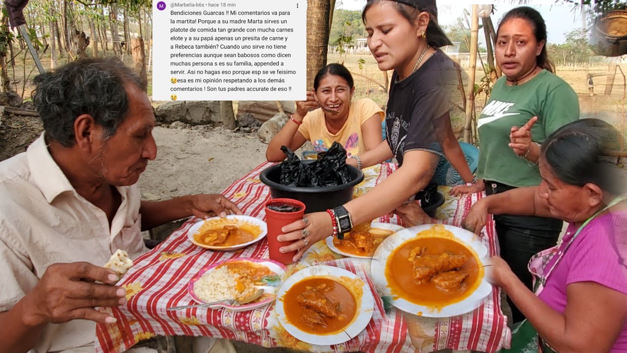 En pleno almuerzo aclaramos esto asi nos quedo El guisado de🐖tengo preferencia entre mi ama y mi apa