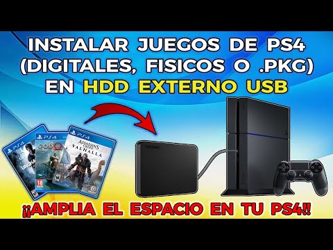 PS4 - INSTALAR JUEGOS (FISICOS/DIGITALES/PKG) o APPS en HDD EXTERNO USB