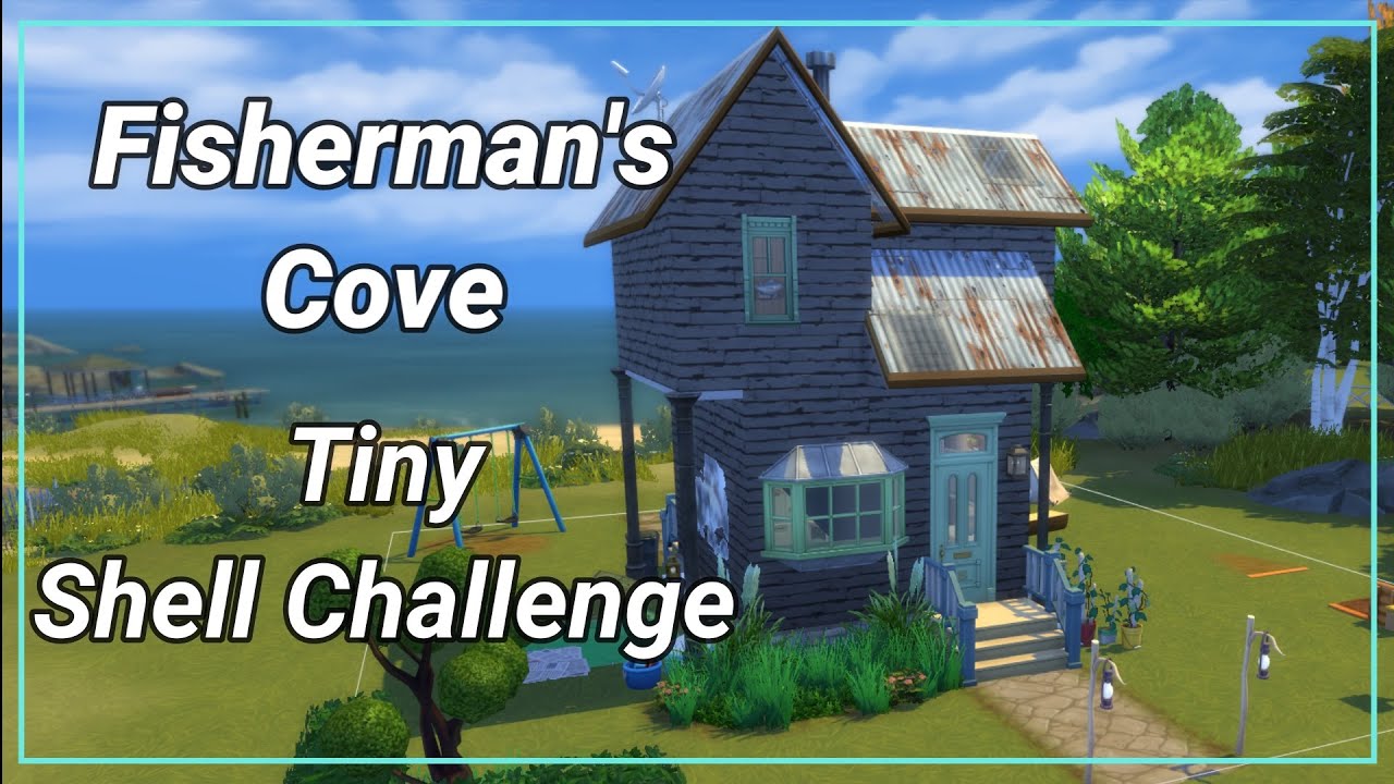 Tiny Shell Challenge Fisherman's family cove || Tiny Shell Challenge || Sims 4 - YouTube