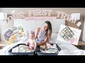 PACKING FOR OUR FIRST FAMILY TRIP | Travel Essential Must-Haves + What To Bring!