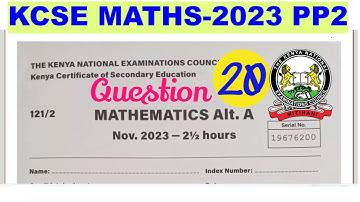 KCSE MATHS 2023-PP2~ QUADRATIC & CUBIC GRAPHS