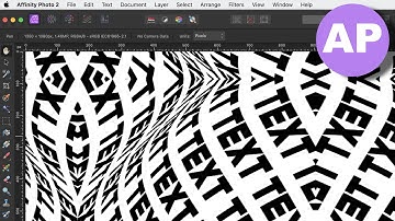 Affinity Photo 2 : Mesh Warp TEXT Pattern Creation HOW TO