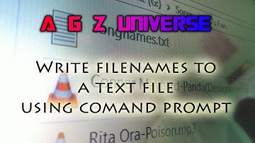 Write file names to a text file using Command Prompt