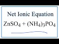 Net Ionic Equations and Spectator Ions