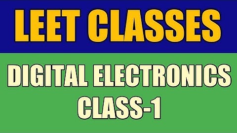 leet coaching | digital electronics | class-1