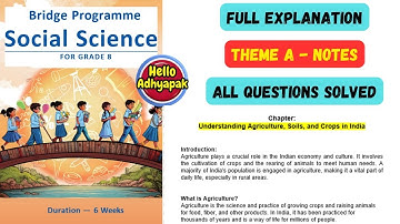 Bridge Program | Class 8 Social Science Bridge Programme #helloadhyapak #class8maths  #bridgecourse