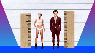 How Much Taller - Miley Cyrus vs Andrew Garfield!