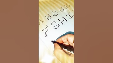 how to write 3D English alphabet from A TO Z || A wonderful handwriting tutorial || shadow letters