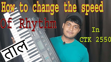 How to change speed of rhythm || Casio ctk 2550