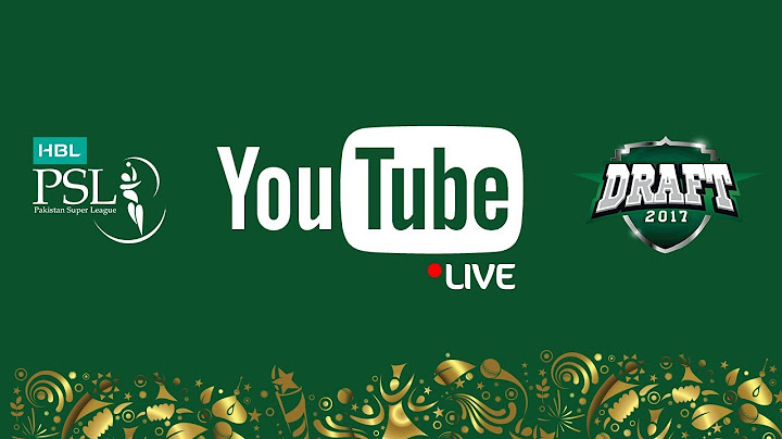PSL Live: HBL Pakistan Super League Player Draft 2017