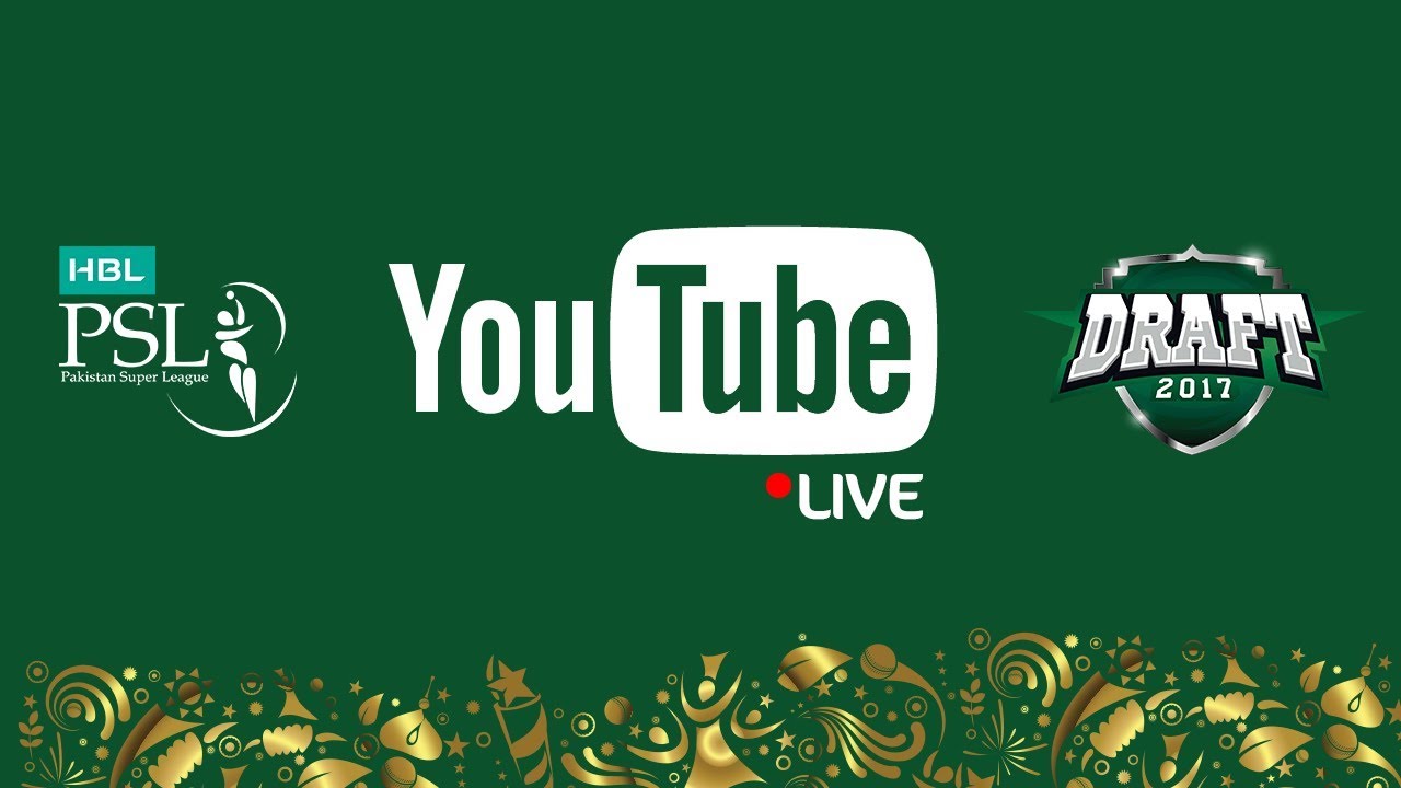 PSL Live HBL Pakistan Super League Player Draft 2017