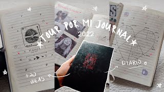 tour por mi journal/diario  +20 ideas de journaling