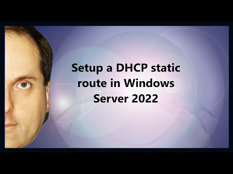 Setup a DHCP static route in Windows Server 2022