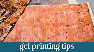 Eenvoudige gelprinttips die u nu voor collages kunt gebruiken!