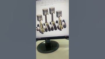 Piston assembly animation in solidworks #solidworks #3d #simulation #animation