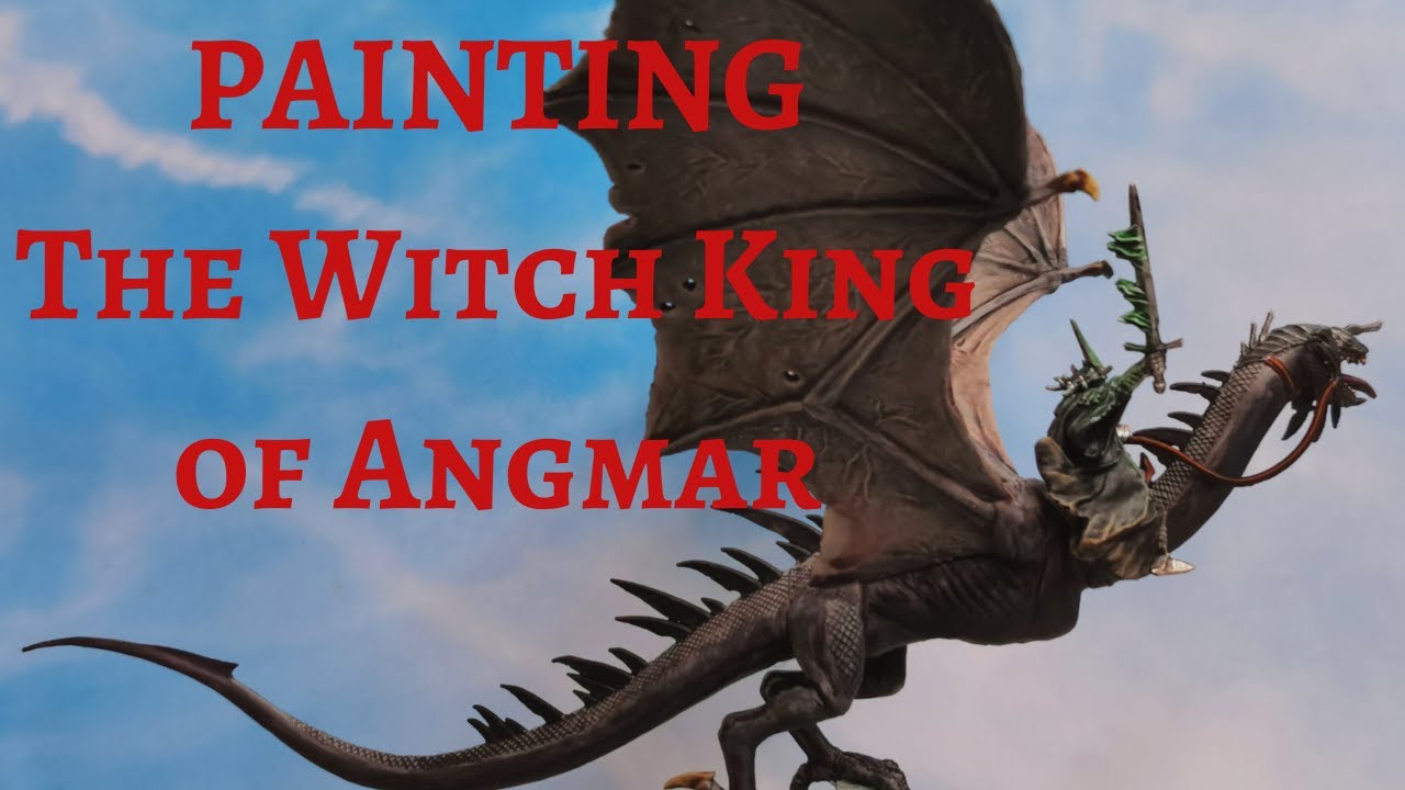 Painting The Witch King of Angmar on Fell Beast YouTube