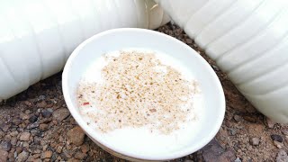 طريقة صنع اللبن العماني المحلي المنزلي?? How to make local Omani home Laban(buttermilk)