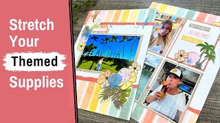 Use Your Paper in Unexpected Ways | Vacation Scrapbooking Idea